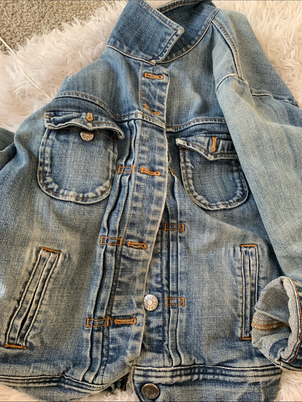 Source Unknown Light Blue Denim Jacket with Button Details - Picture 3 of 7